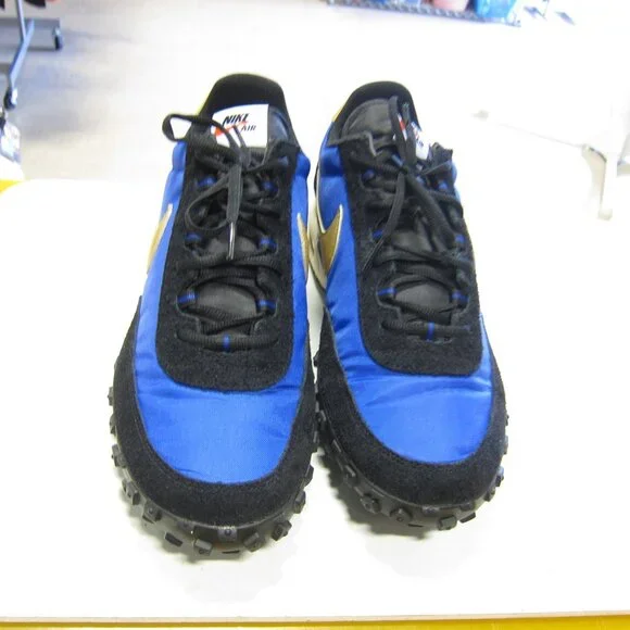 Nike Air Max Waffle Racer SP Men's 12 Hyper Blue/Metr.Gold Shoe's FV6946-400-NEW - Picture 3 of 10